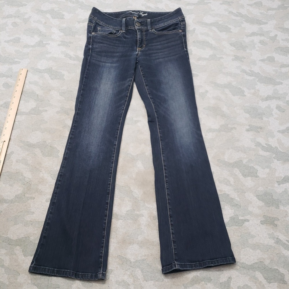 American Eagle Jeans Womens 6 Blue Boot‎ Denim Dark Wash Stretch